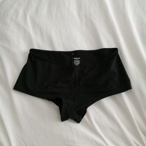 Madewell Cotton Modal Black Boyshorts Set